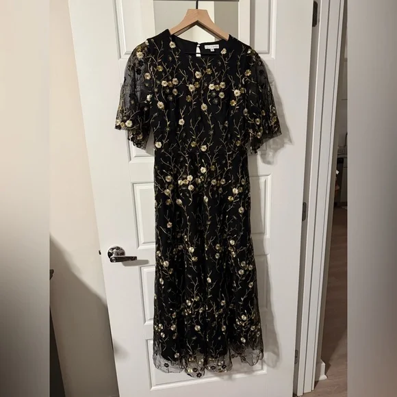 Baltic Born Navy and Gold Maxi Dress - Picture 2 of 10